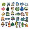 1pcs Rick and Morty Cartoon PVC Croc shoe Charms Accessories Shoe Charms Buckles Accessories Fit Bands 1 - Rick And Morty Merch