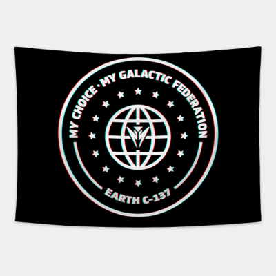 Galactic Federation Earth C 137 3D Tapestry Official Haikyuu Merch