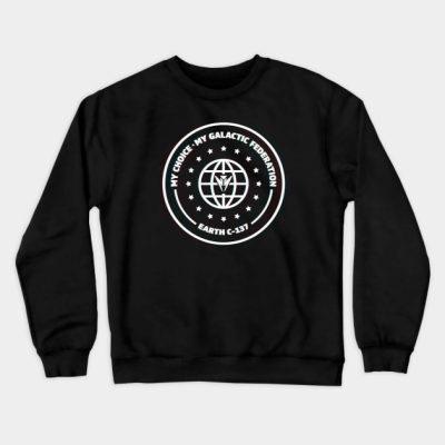 Galactic Federation Earth C 137 3D Crewneck Sweatshirt Official Haikyuu Merch