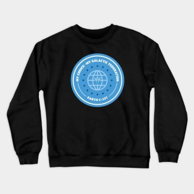 Galactic Federation Earth C 137 Crewneck Sweatshirt Official Haikyuu Merch