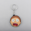 Anime Rick And Morti Silicone Keychain Kawaii Figure Doll Key Chain Keyring Cartoon Key Charms Children 1 - Rick And Morty Merch