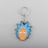 Anime Rick And Morti Silicone Keychain Kawaii Figure Doll Key Chain Keyring Cartoon Key Charms Children - Rick And Morty Merch