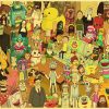 European and American popular anime Rick retro art poster home Decoration bedroom decoration Painting Wall Art 10 - Rick And Morty Merch