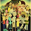 European and American popular anime Rick retro art poster home Decoration bedroom decoration Painting Wall Art 12 - Rick And Morty Merch