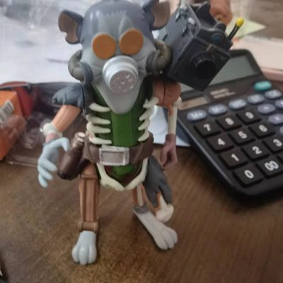 Pickle Rick Action Figure Mouse Helmet Model Toys 1 - Rick And Morty Merch Store