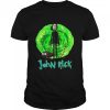 john rick john wick rick and morty crossover shirt - Rick And Morty Merch