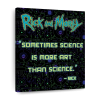 rm33 mar s0748487 layout core vertical rick and morty science more art than science wall art - Rick And Morty Merch Store