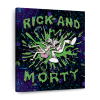 rm44 mar s0751911 layout core vertical rick and morty teleport slime wall art - Rick And Morty Merch Store