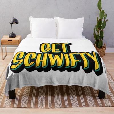 Rick And Morty: Get Schwifty Throw Blanket Official Rick And Morty Merch