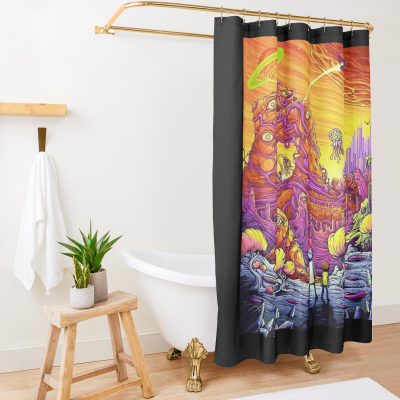 Art - Rick And Morty Shower Curtain Official Rick And Morty Merch