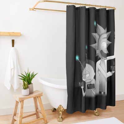 Art - Rick And Morty Shower Curtain Official Rick And Morty Merch