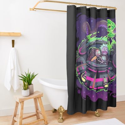 Art - Rick And Morty Shower Curtain Official Rick And Morty Merch