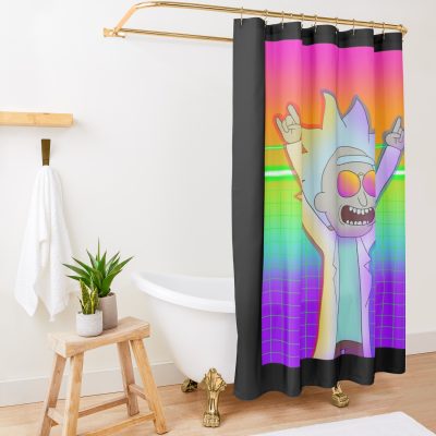 Art - Rick And Morty Shower Curtain Official Rick And Morty Merch