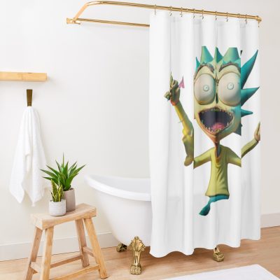 Rick And Morty Shower Curtain Official Rick And Morty Merch