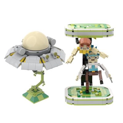 Buildmoc Movie Cartoon Anime Figure Ricks and Grandson Spaceship Travel Through Time and Space Model Building.jpg 640x640 - Rick And Morty Merch Store