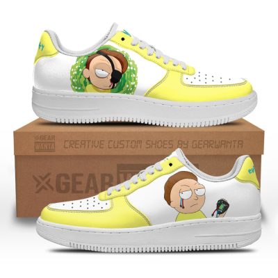 Evil Morty Rick and Morty Custom Air Sneakers QD13 1 perfectivy com - Rick And Morty Merch