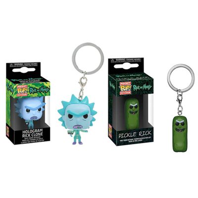Funko Rick and Morty Rick and Morty Pickled Cucumber Rick Keychain Pendant Hand Office 1 - Rick And Morty Merch Store