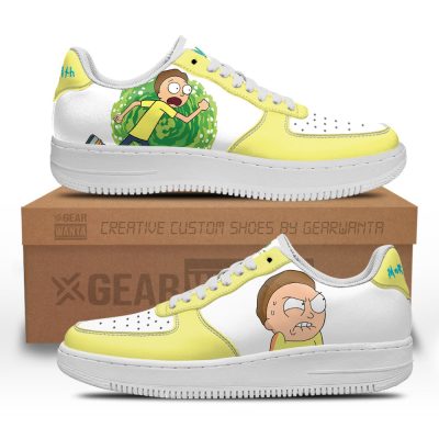 Morty Smith Rick and Morty Custom Air Sneakers QD13 1 perfectivy com - Rick And Morty Merch Store