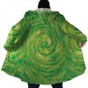 Rick and Morty Portal AOP Hooded Cloak Coat NO HOOD Mockup - Rick And Morty Merch