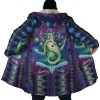 Rick and Morty Trippy Cosmic Rick AOP Hooded Cloak Coat NO HOOD Mockup - Rick And Morty Merch