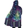 Rick and Morty Trippy Cosmic Rick AOP Hooded Cloak Coat SIDE Mockup - Rick And Morty Merch