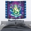 Rick and Morty Trippy Cosmic Rick Tapestry Horizontal BED Mockup - Rick And Morty Merch