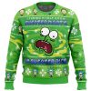 Sweater Rick Rick and Morty PC Ugly Christmas Sweater front mockup - Rick And Morty Merch