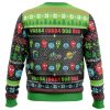 Wubba Lubba Rick and Morty PC Ugly Christmas Sweater back mockup - Rick And Morty Merch