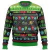 Wubba Lubba Rick and Morty PC Ugly Christmas Sweater front mockup - Rick And Morty Merch