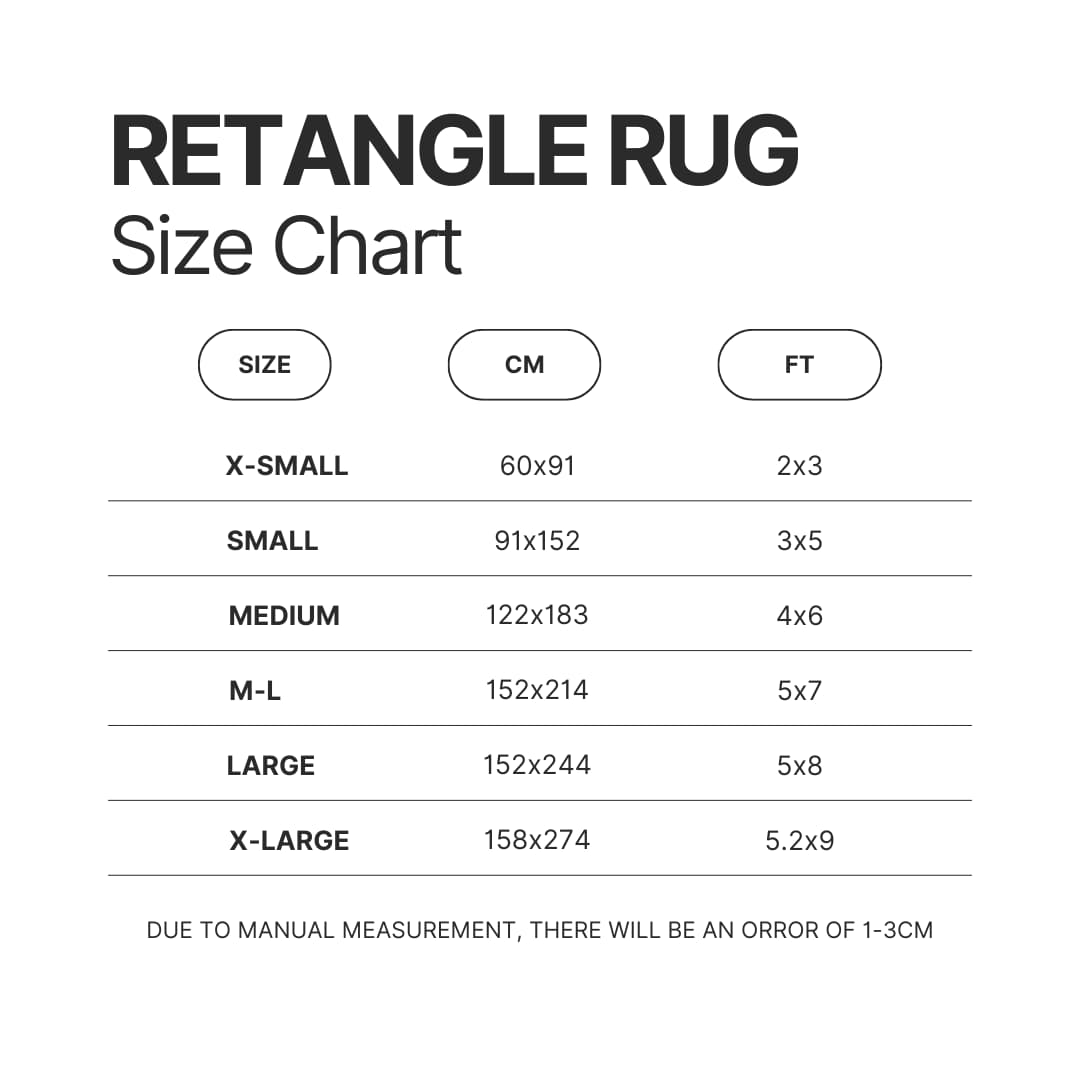 Product Size chart