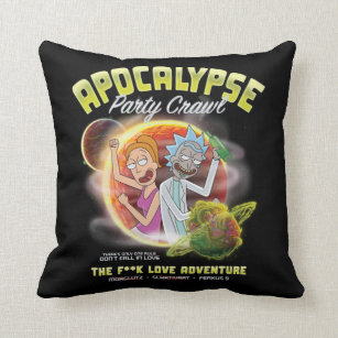 Apocalypse Party Crawl Throw Pillow