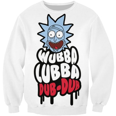 Rick And Morty Wuba Luba Magic Sweatshirt