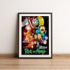 Cartoon Funny Rick Animation Poster Wall Art Pictures Canvas Print Bar Cafe Living Room Bedroom Home 10 - Rick And Morty Merch